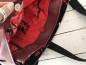 Mobile Preview: Handtasche Schultertasche Henkeltasche Bohania Kunstleder dunkelrot Asia Style